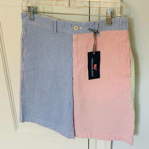 Vineyard Vines Seersucker 4 Panel Club Short